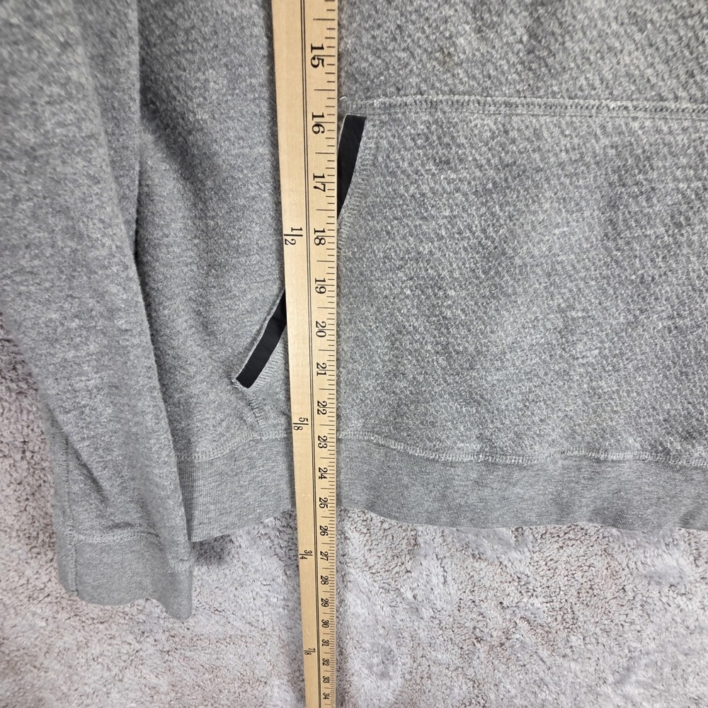 Greyson Hoodie Mens Large Gray Fleece Pullover High Neck Kangaroo Pocket Logo - Picture 4 of 9